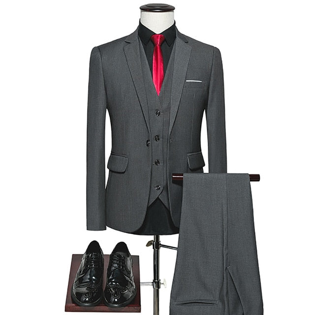 Suits Male Slim Fit