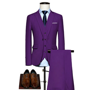 Suits Male Slim Fit