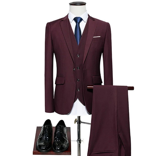 Suits Male Slim Fit