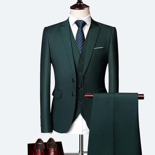 Green Slim Fit Tuxedo