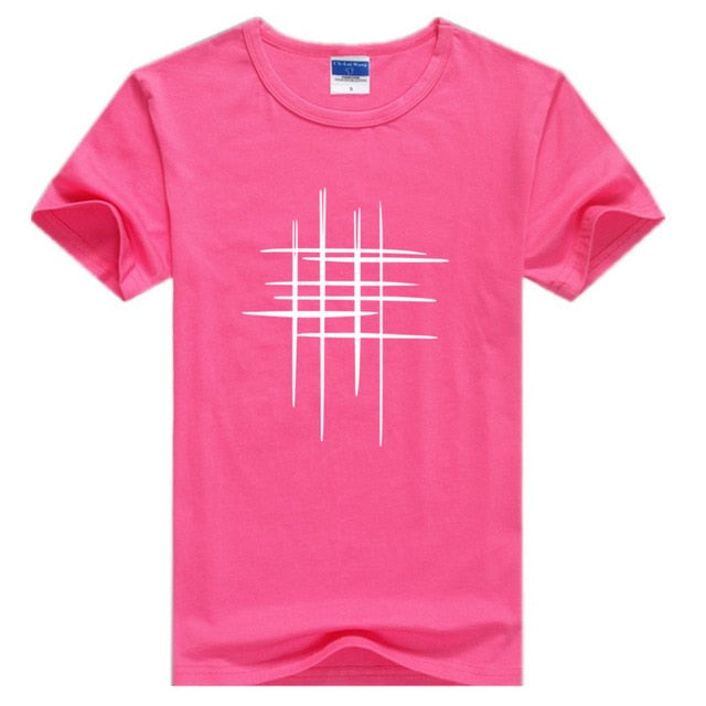 Simple creative design line cross Print