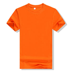 New Men's T-shirt Cotton Solid Color