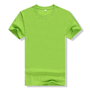 New Men's T-shirt Cotton Solid Color