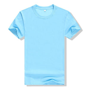 New Men's T-shirt Cotton Solid Color