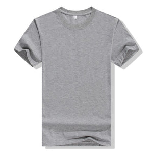 New Men's T-shirt Cotton Solid Color