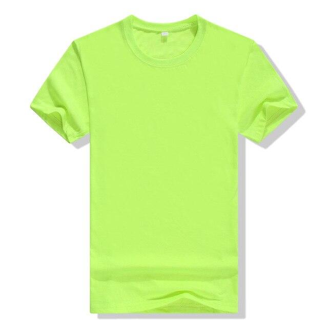 New Men's T-shirt Cotton Solid Color