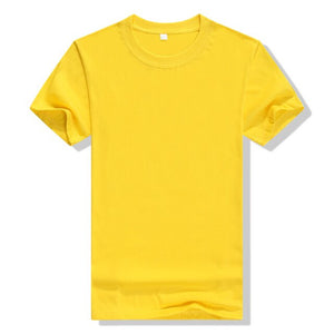 New Men's T-shirt Cotton Solid Color