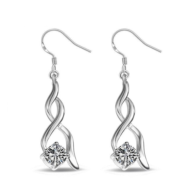 Rose Earrings Ladies Classic