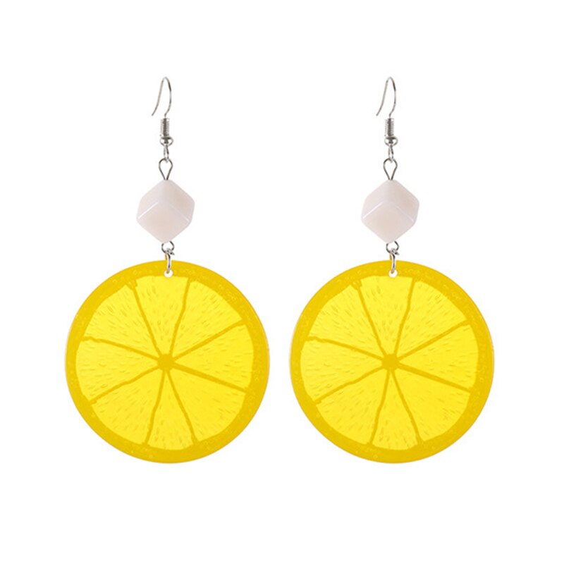 Lemon Orange Round For Women Pendant
