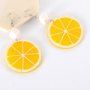 Lemon Orange Round For Women Pendant