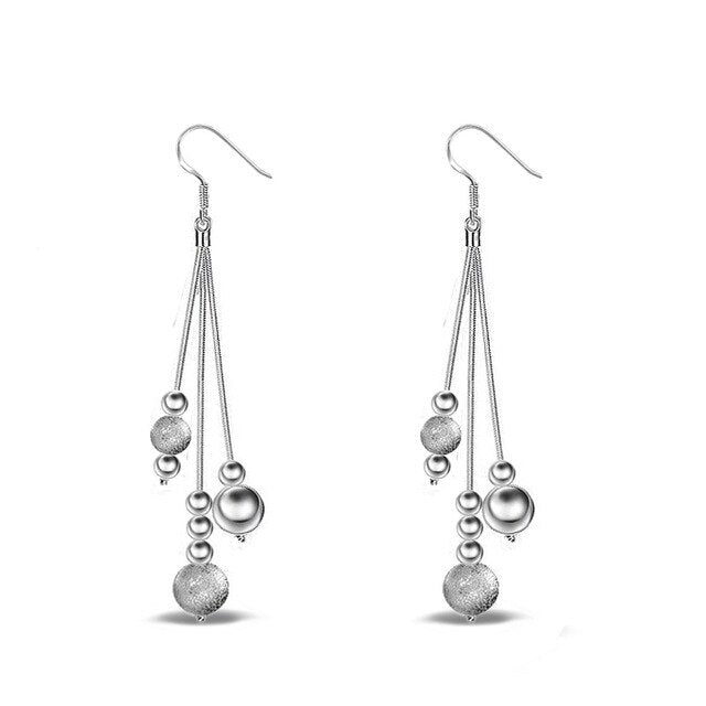 Long Tassel Earrings Fashion Ladies