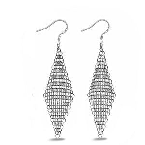 New Geometric Mesh Earrings Fashion Ladies