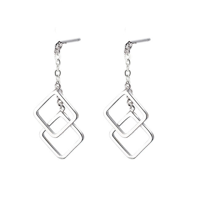 New Geometric Mesh Earrings Fashion Ladies