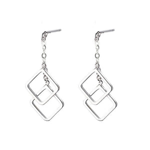 New Geometric Mesh Earrings Fashion Ladies