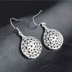 New Geometric Mesh Earrings Fashion Ladies