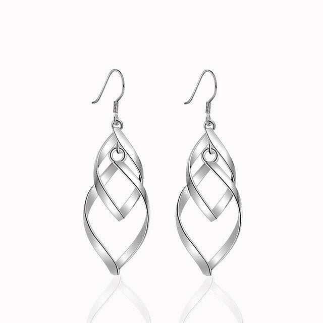 New Geometric Mesh Earrings Fashion Ladies