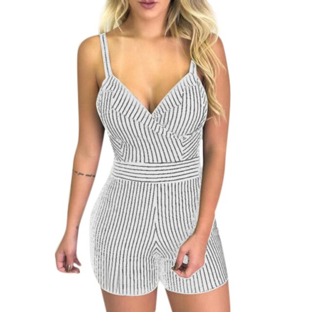 Hot Women's V-neck Summer Striped